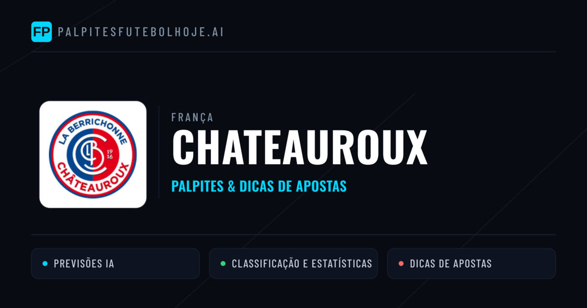 Chateauroux Palpites & Estatísticas