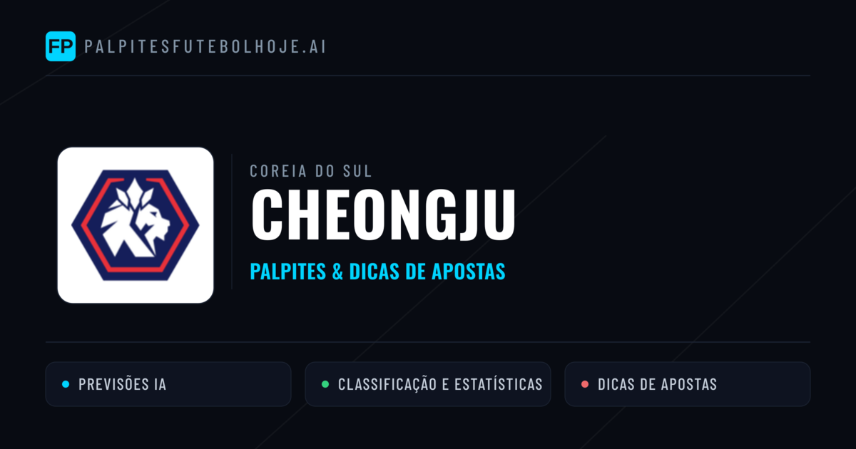 Cheongju Palpites & Estatísticas