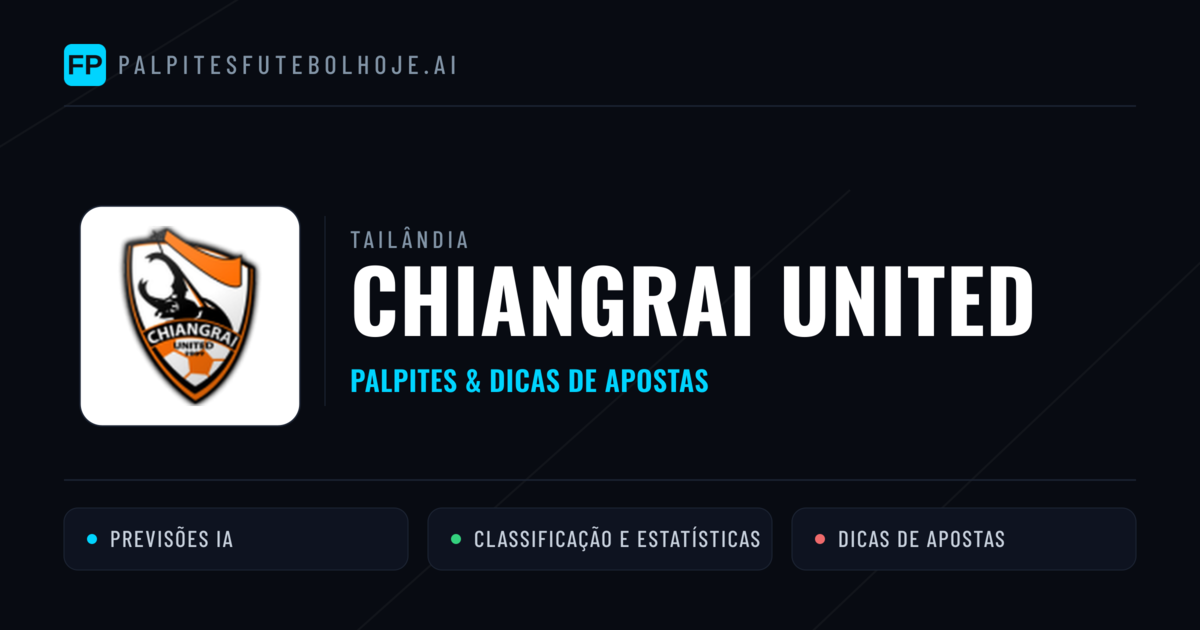 Chiangrai United Palpites & Estatísticas