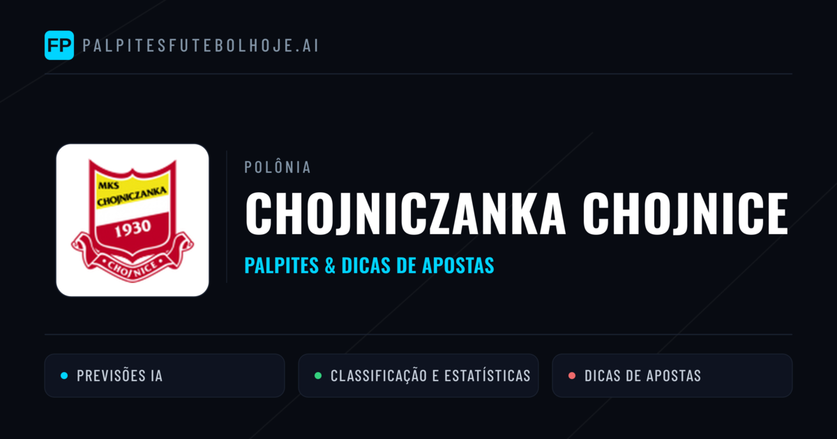 Chojniczanka Chojnice Palpites & Estatísticas