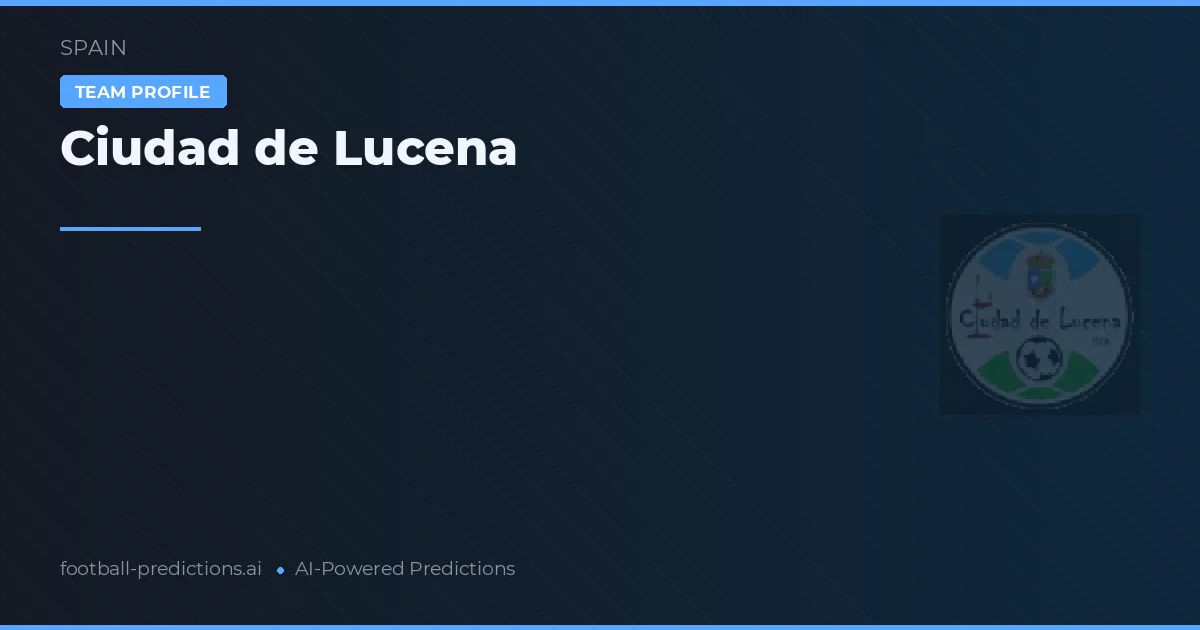Ciudad de Lucena Palpites & Estatísticas