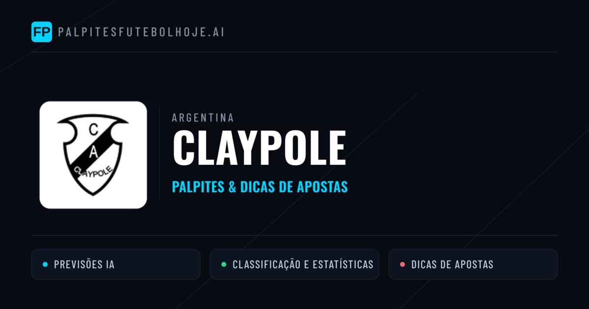 Claypole Palpites & Estatísticas