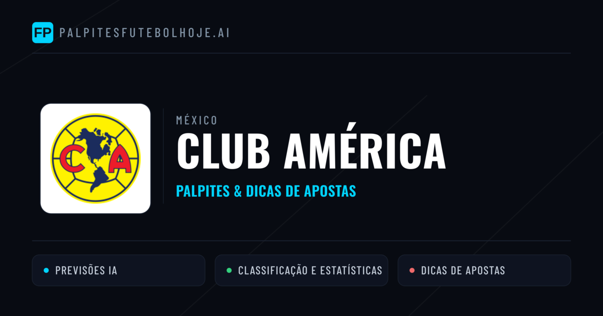 Club América Palpites & Estatísticas