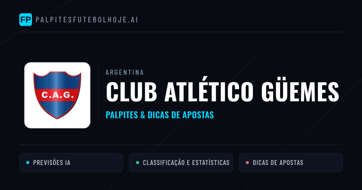 Club Atlético Güemes Palpites & Estatísticas