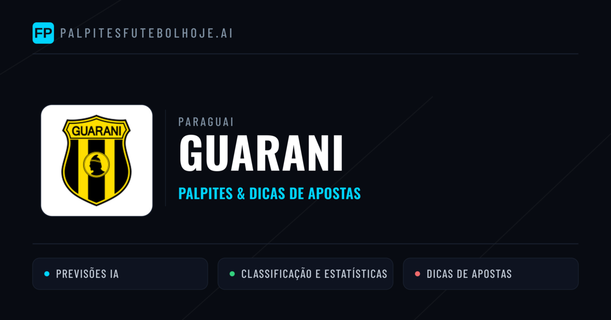 Guarani Palpites & Estatísticas