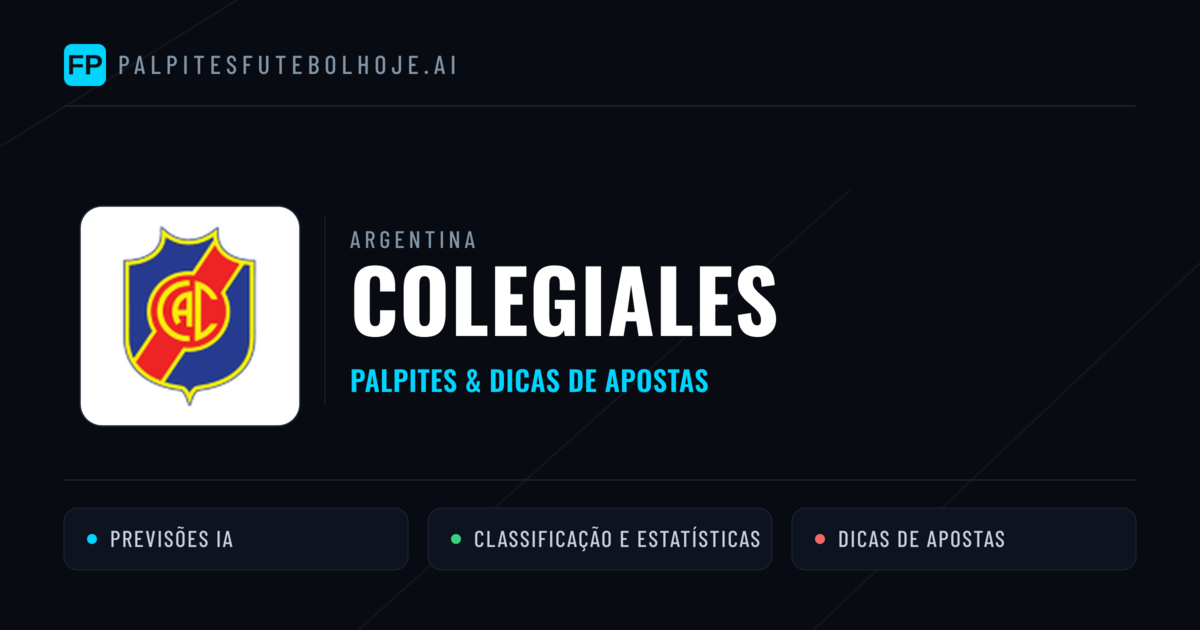 Colegiales Palpites & Estatísticas