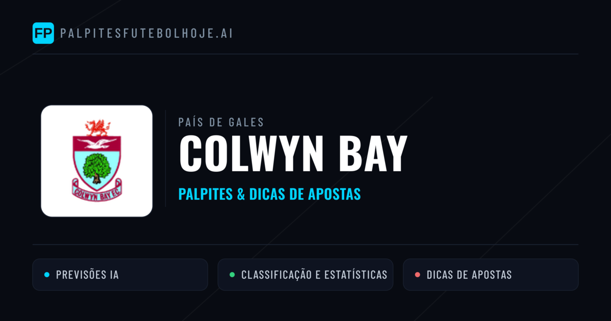 Colwyn Bay Palpites & Estatísticas