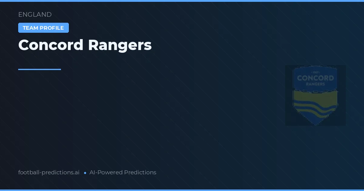 Concord Rangers Palpites & Estatísticas