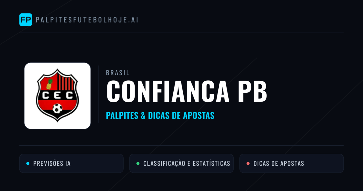 Confianca PB Palpites & Estatísticas