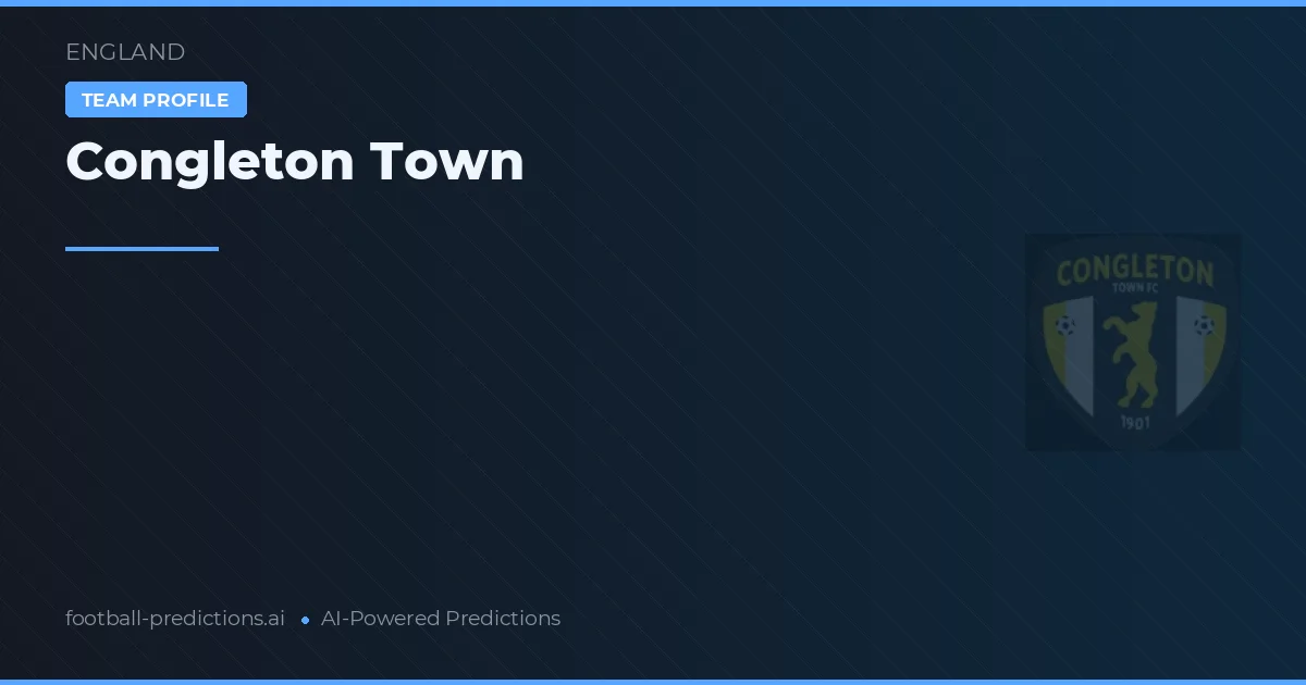 Congleton Town Palpites & Estatísticas