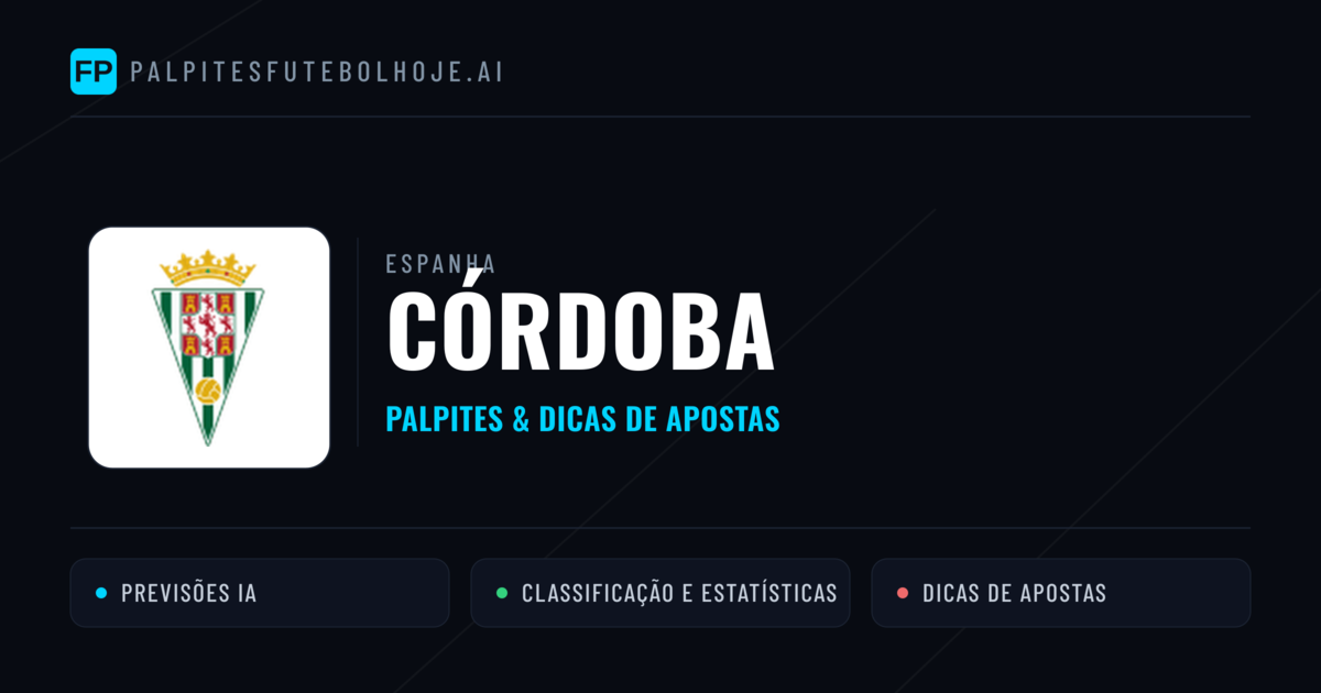 Córdoba Palpites & Estatísticas