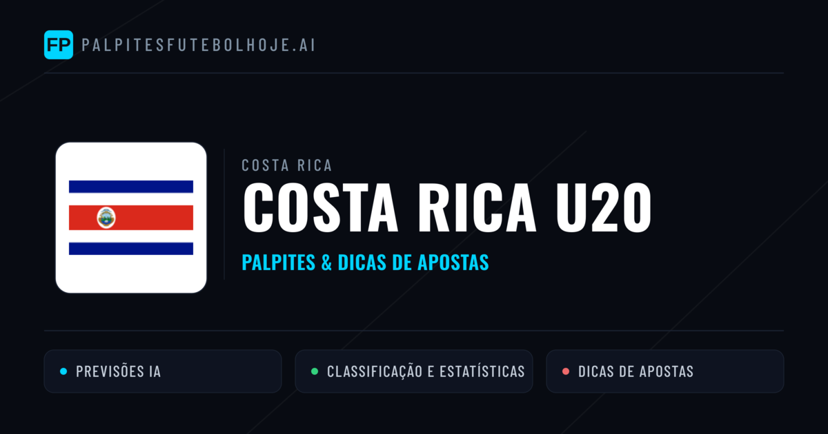 Costa Rica U20 Palpites & Estatísticas