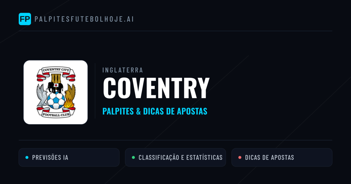 Coventry Palpites & Estatísticas