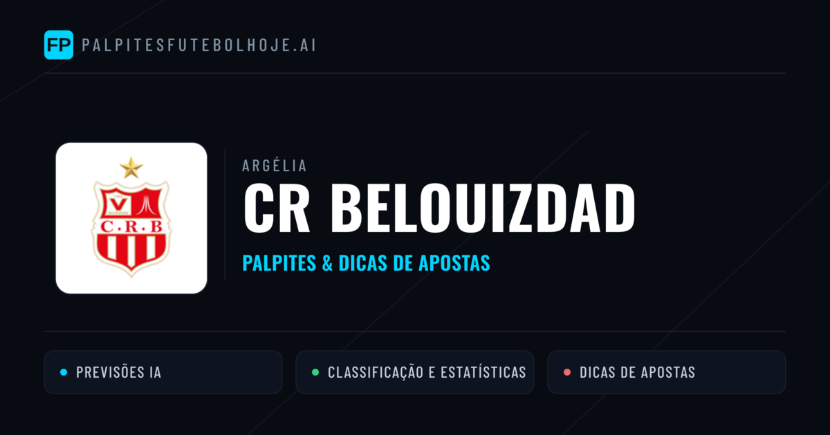 CR Belouizdad Palpites & Estatísticas