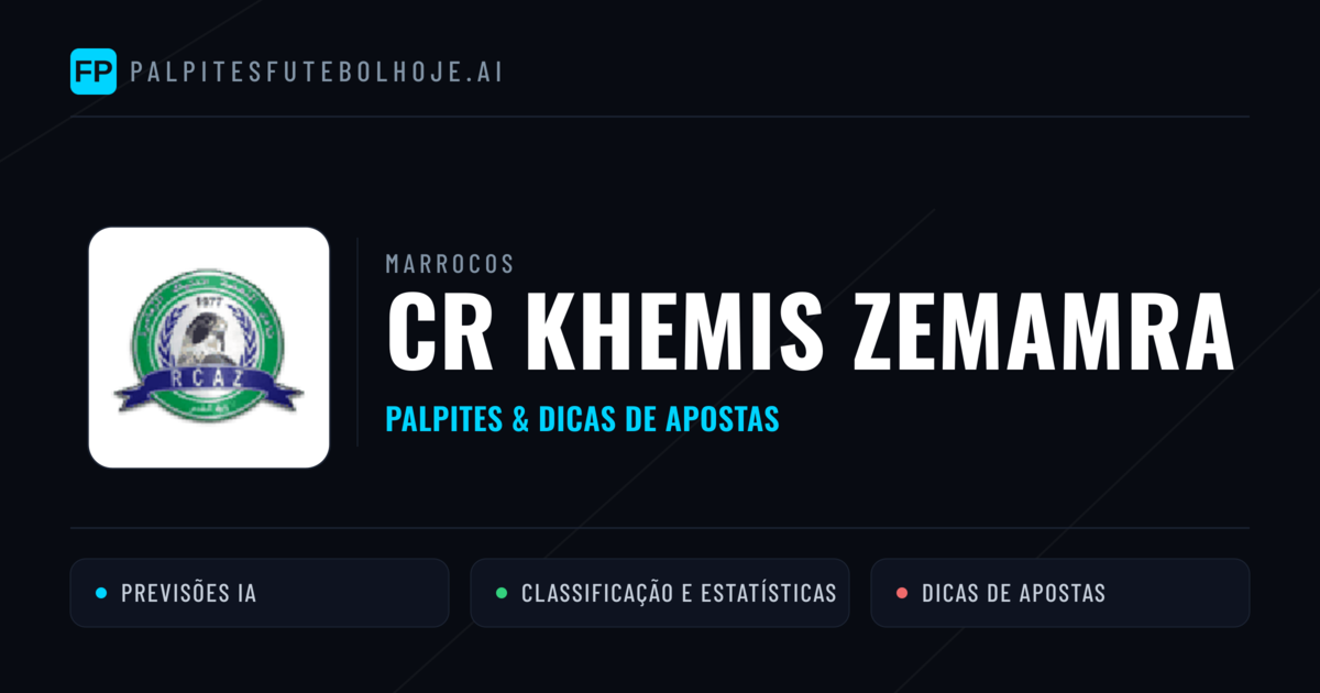 CR Khemis Zemamra Palpites & Estatísticas