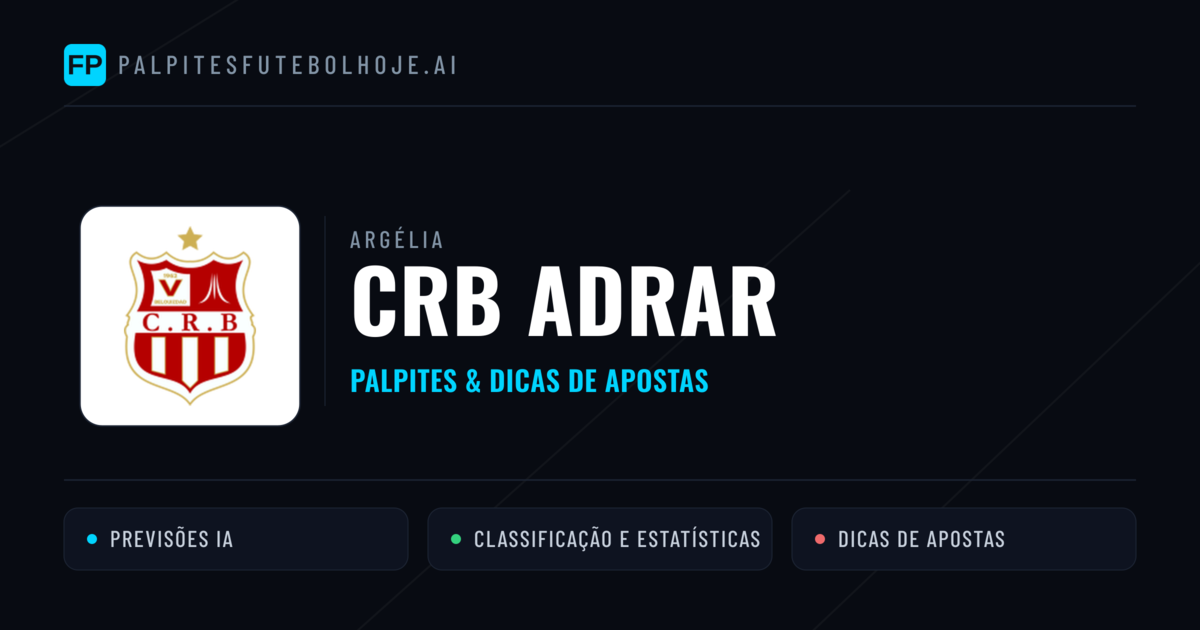 CRB Adrar Palpites & Estatísticas
