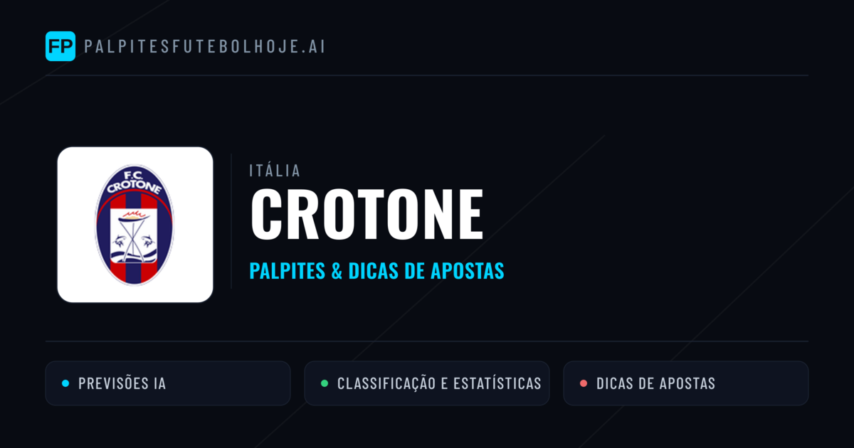 Crotone Palpites & Estatísticas