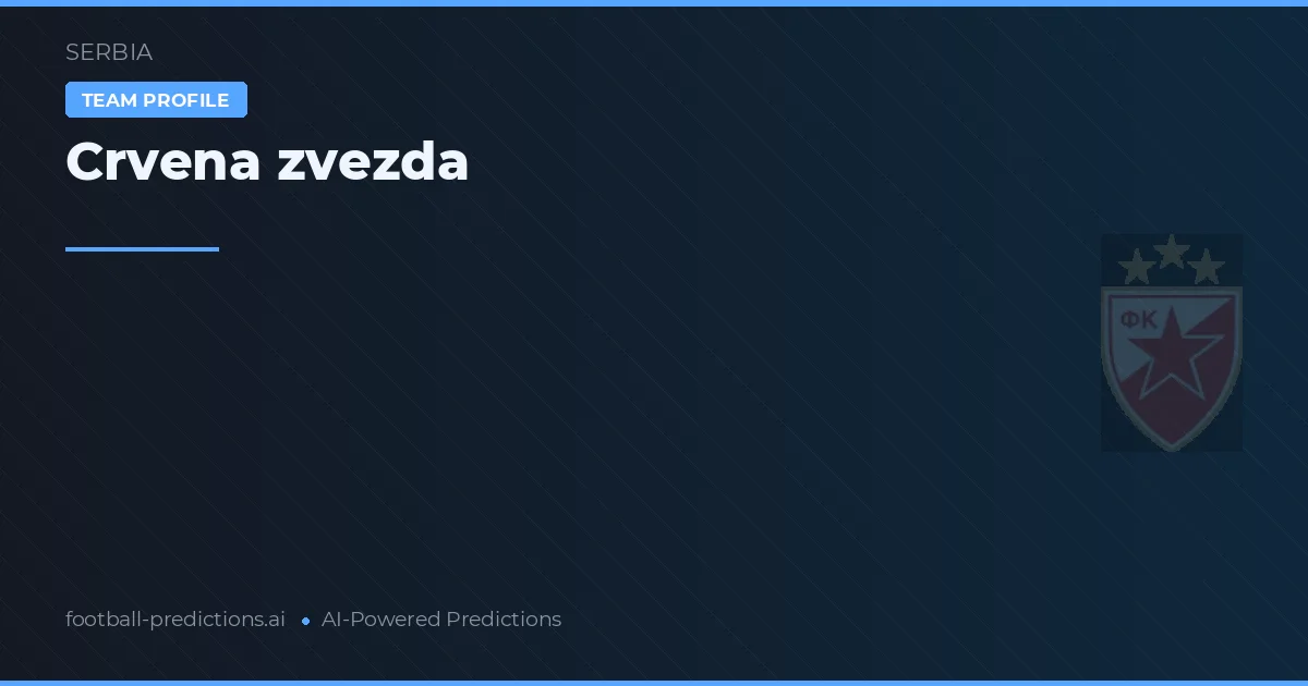 Crvena zvezda W Palpites & Estatísticas