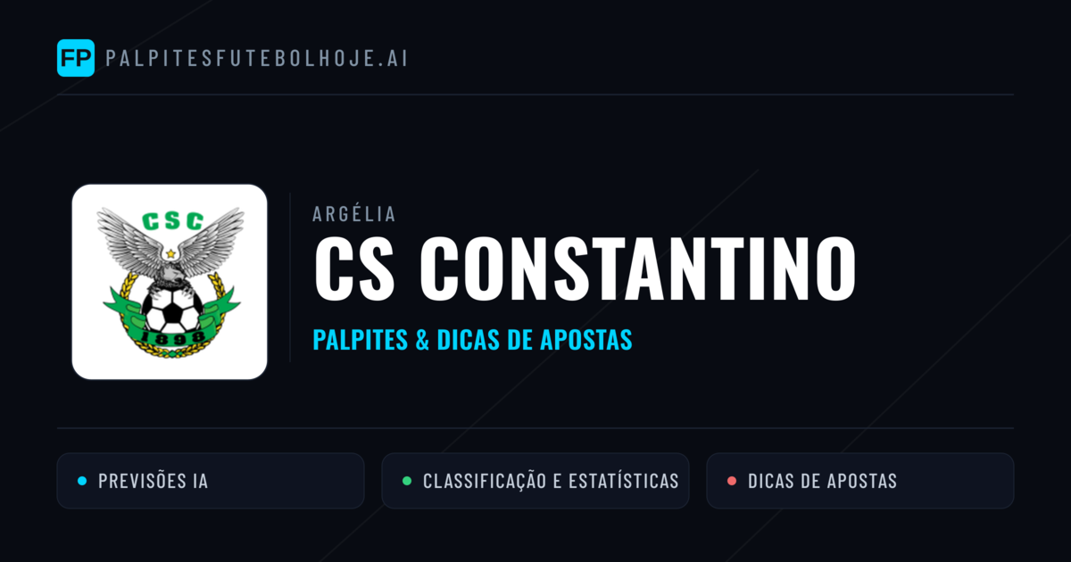CS Constantino Palpites & Estatísticas