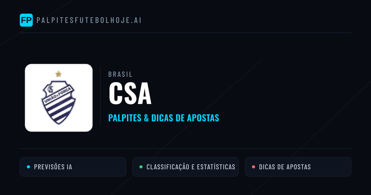 CSA Palpites & Estatísticas