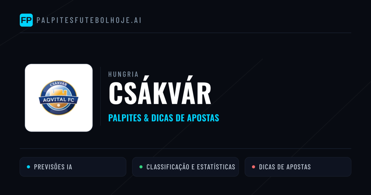 Csákvár Palpites & Estatísticas