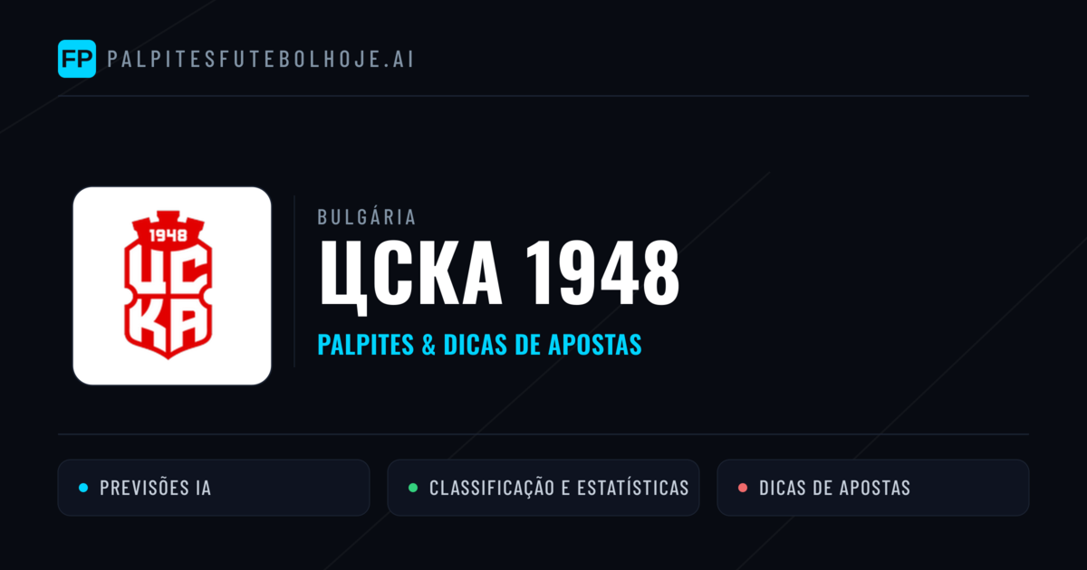 ЦСКА 1948 Palpites & Estatísticas