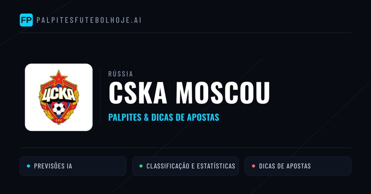 CSKA Moscou Palpites & Estatísticas
