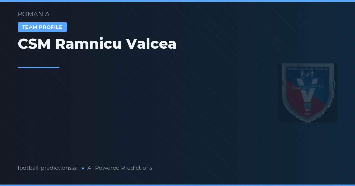CSM Râmnicu Vâlcea Palpites & Estatísticas
