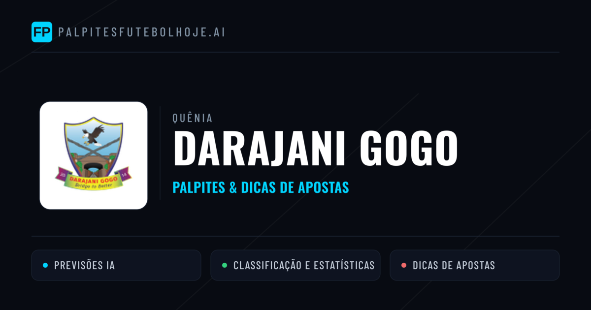 Darajani Gogo Palpites & Estatísticas