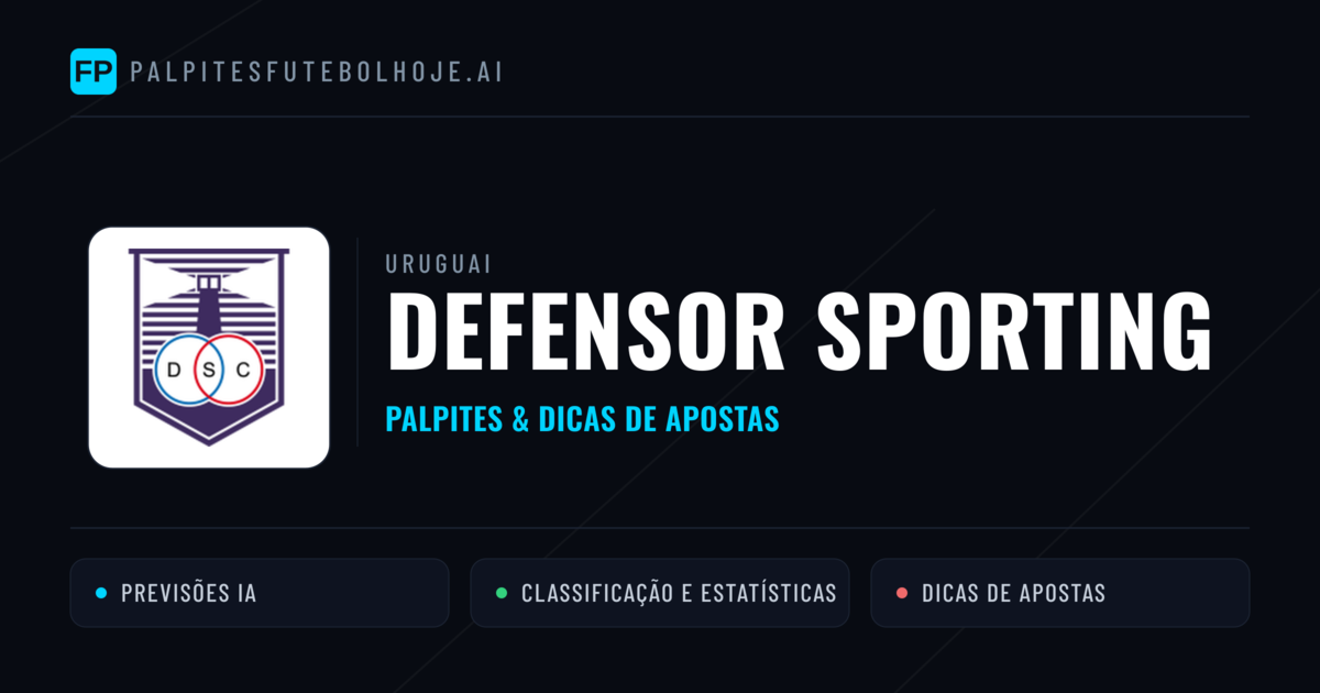 Defensor Sporting Palpites & Estatísticas