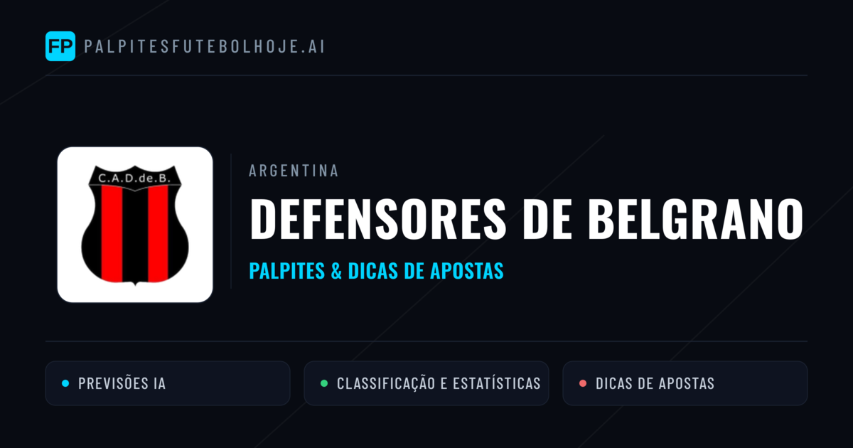Defensores de Belgrano Palpites & Estatísticas