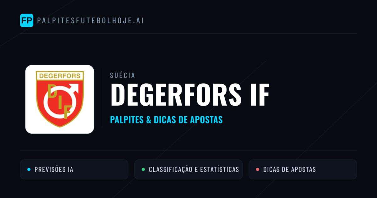 Degerfors IF Palpites & Estatísticas