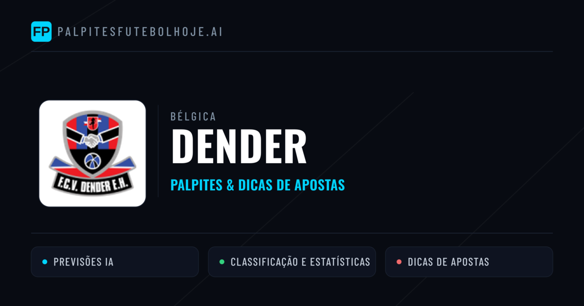 Dender Palpites & Estatísticas