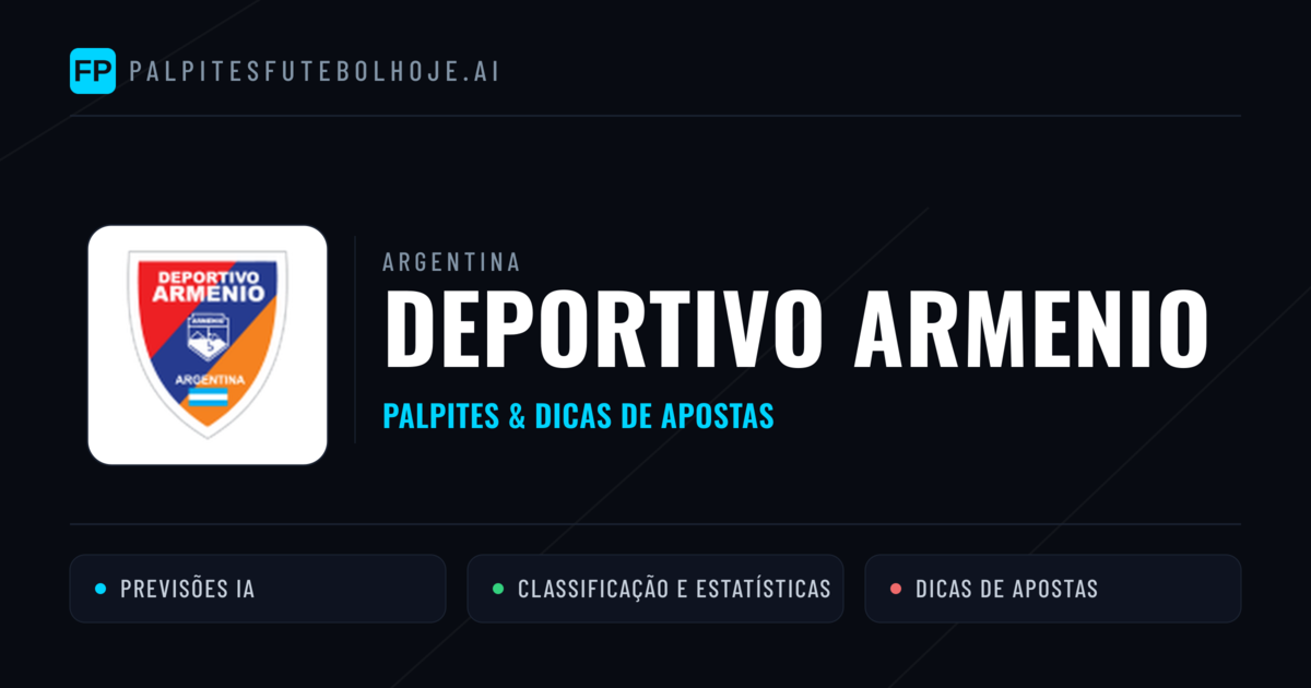 Deportivo Armenio Palpites & Estatísticas