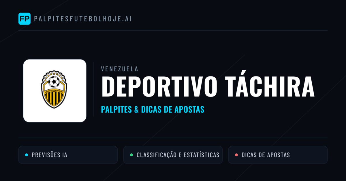 Deportivo Táchira Palpites & Estatísticas