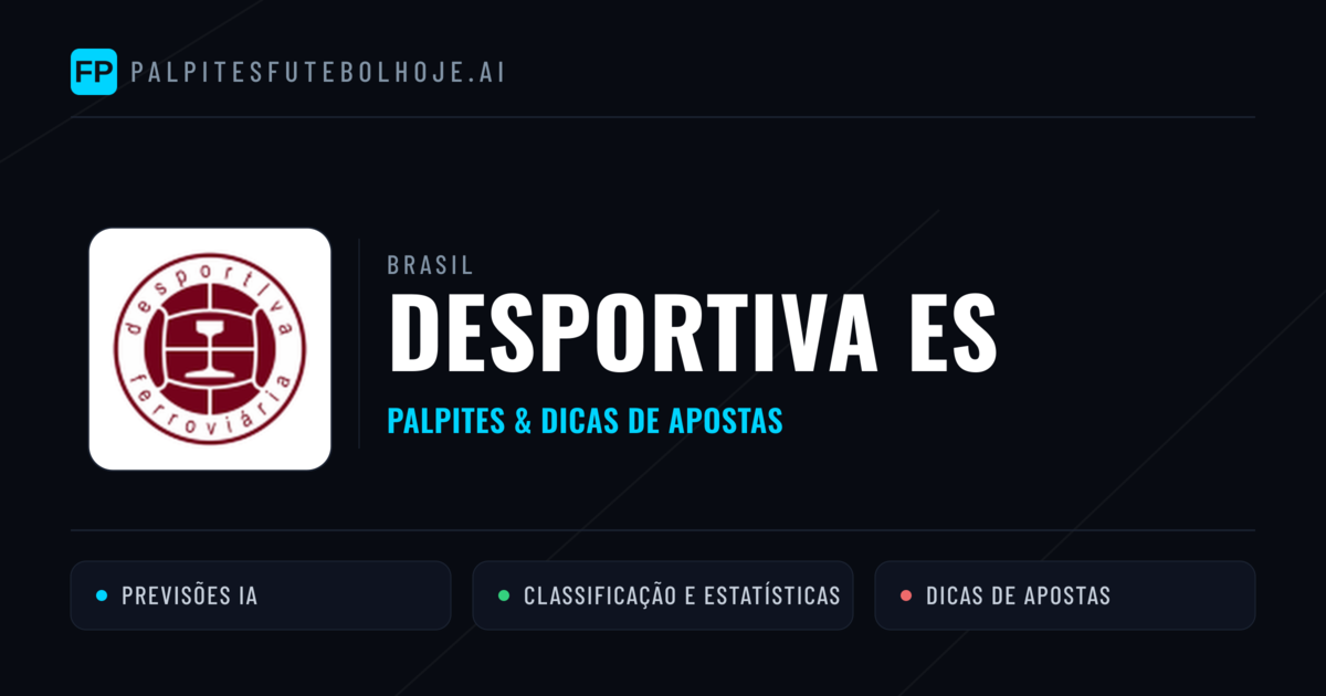 Desportiva ES Palpites & Estatísticas