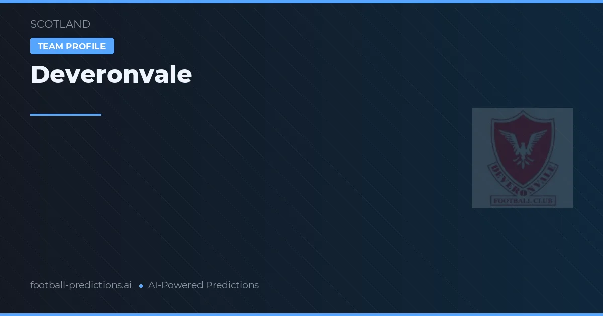 Deveronvale Palpites & Estatísticas