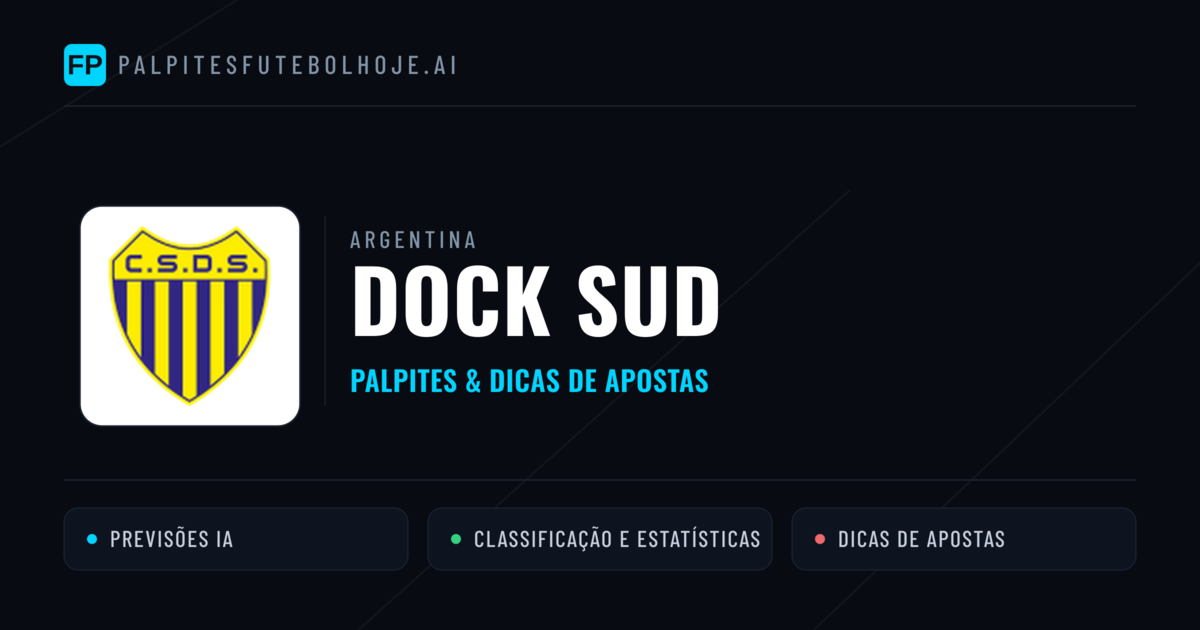 Dock Sud Palpites & Estatísticas