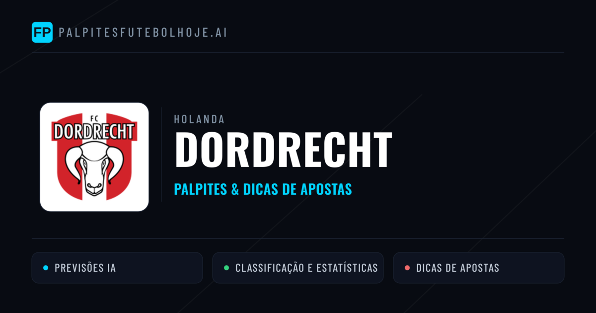 Dordrecht Palpites & Estatísticas