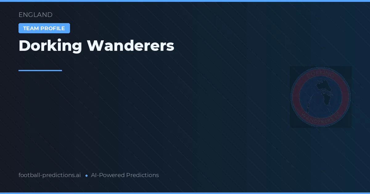 Dorking Wanderers Palpites & Estatísticas