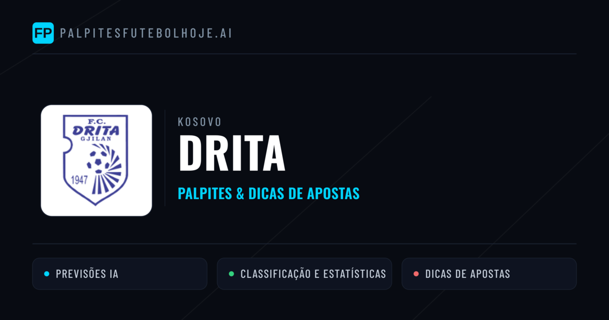 Drita Palpites & Estatísticas