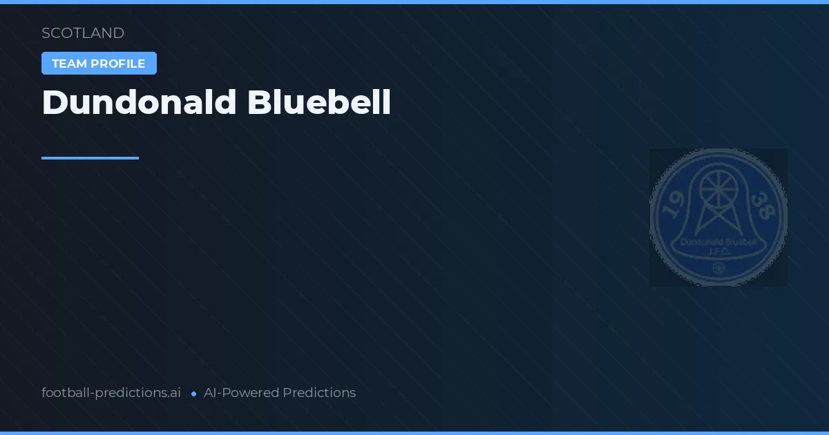 Dundonald Bluebell Palpites & Estatísticas