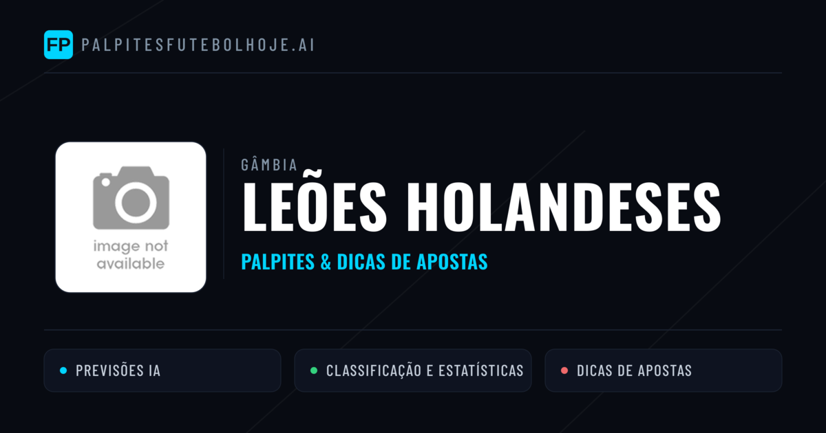 Leões Holandeses Palpites & Estatísticas