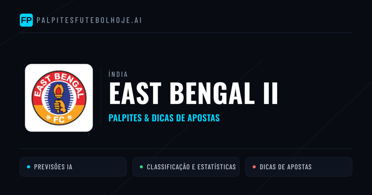 East Bengal II Palpites & Estatísticas