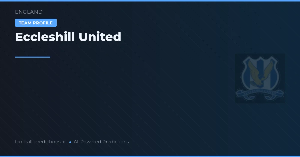 Eccleshill United Palpites & Estatísticas