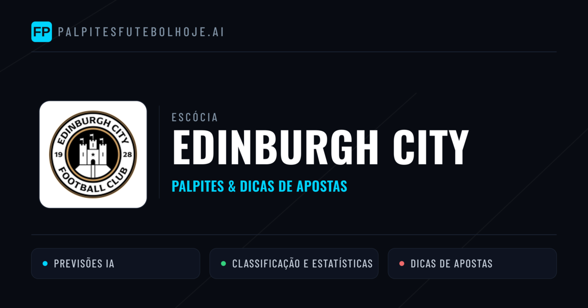 Edinburgh City Palpites & Estatísticas