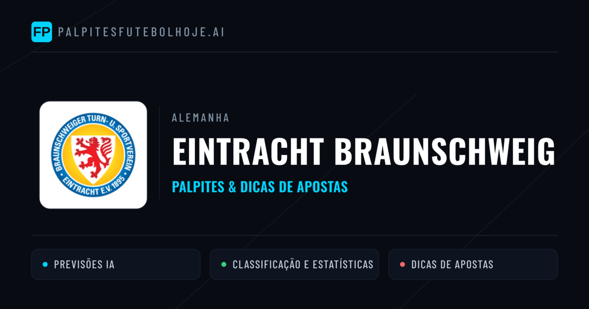 Eintracht Braunschweig Palpites & Estatísticas