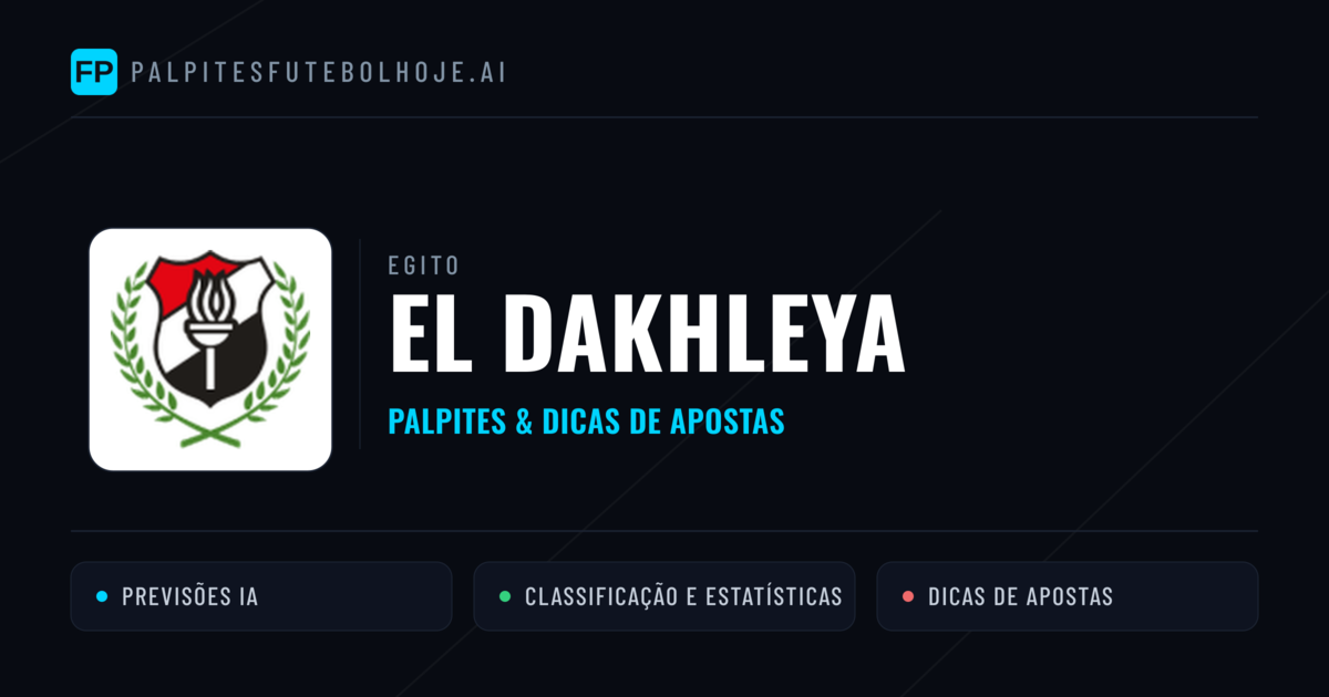 El Dakhleya Palpites & Estatísticas