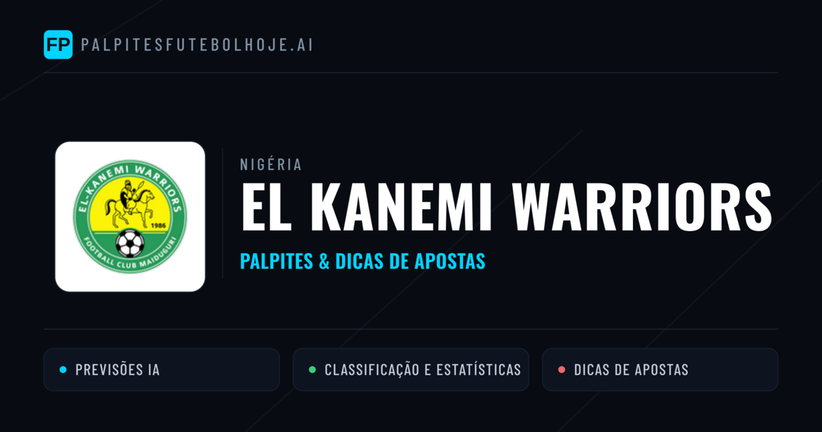 El Kanemi Warriors Palpites & Estatísticas