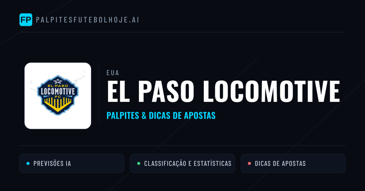 El Paso Locomotive Palpites & Estatísticas